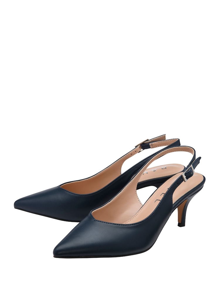 Ravel Blue Slingback Court Shoes - Image 2 of 4 Ravel Blue Slingback Court Shoes - Image 2 of 4