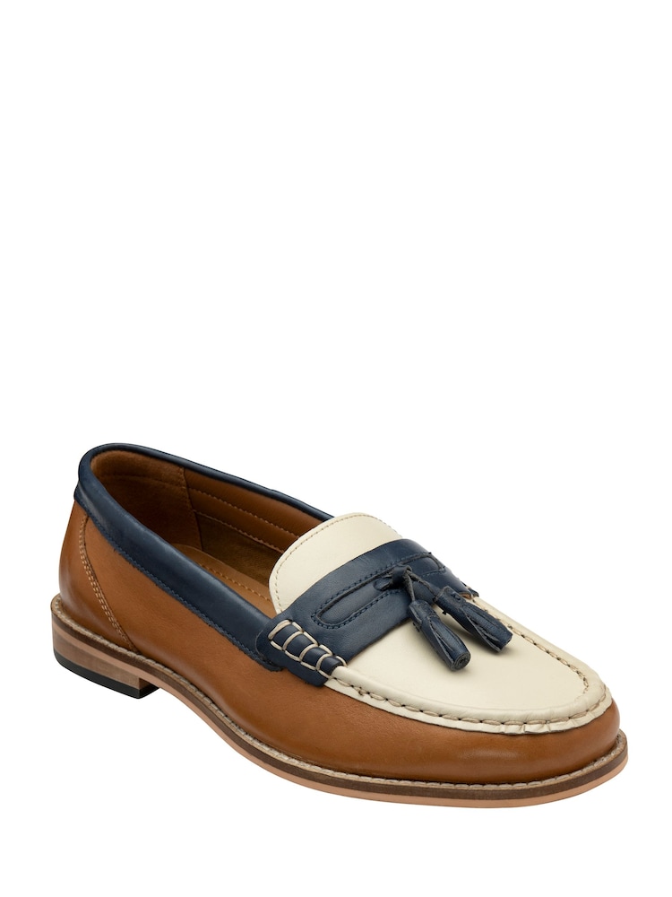 Ravel Brown Leather Loafers - Image 1 of 4 Ravel Brown Leather Loafers - Image 1 of 4
