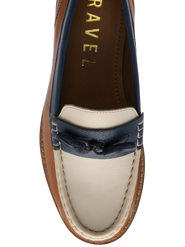 Ravel Brown Leather Loafers - Image 4 of 4 Ravel Brown Leather Loafers - Image 4 of 4