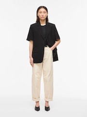 Rouge Edit Short Sleveve Tailored Blazer - Attēls 4 no 7