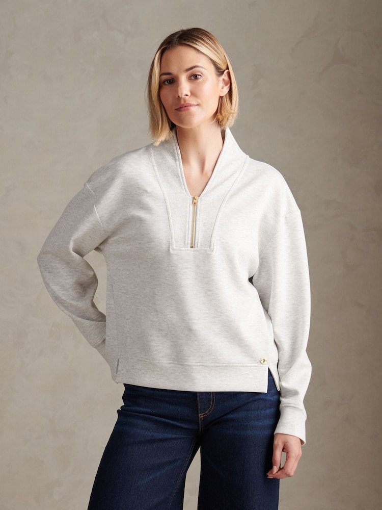 U.S. Polo Assn Grey Half Zip Sweatshirt - Image 1 of 8