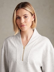 U.S. Polo Assn Grey Half Zip Sweatshirt - Image 3 of 8