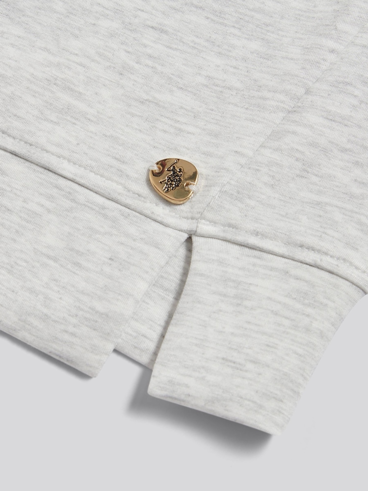 U.S. Polo Assn Grey Half Zip Sweatshirt - Image 8 of 8