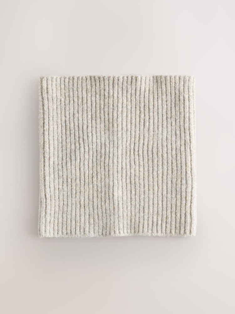 Oatmeal Cosy Knitted Snood (1-16yrs) - Image 2 of 4 Oatmeal Cosy Knitted Snood (1-16yrs) - Image 2 of 4
