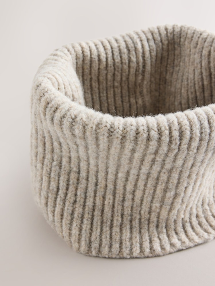 Oatmeal Cosy Knitted Snood (1-16yrs) - Image 4 of 4 Oatmeal Cosy Knitted Snood (1-16yrs) - Image 4 of 4