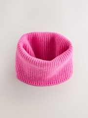 Fluro Pink Cosy Knitted Snood (1-16yrs) - Image 1 of 4