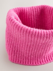 Fluro Pink Cosy Knitted Snood (1-16yrs) - Image 4 of 4