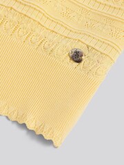U.S. Polo Assn. Yellow Pointelle Knit T-Shirt - Image 8 of 8