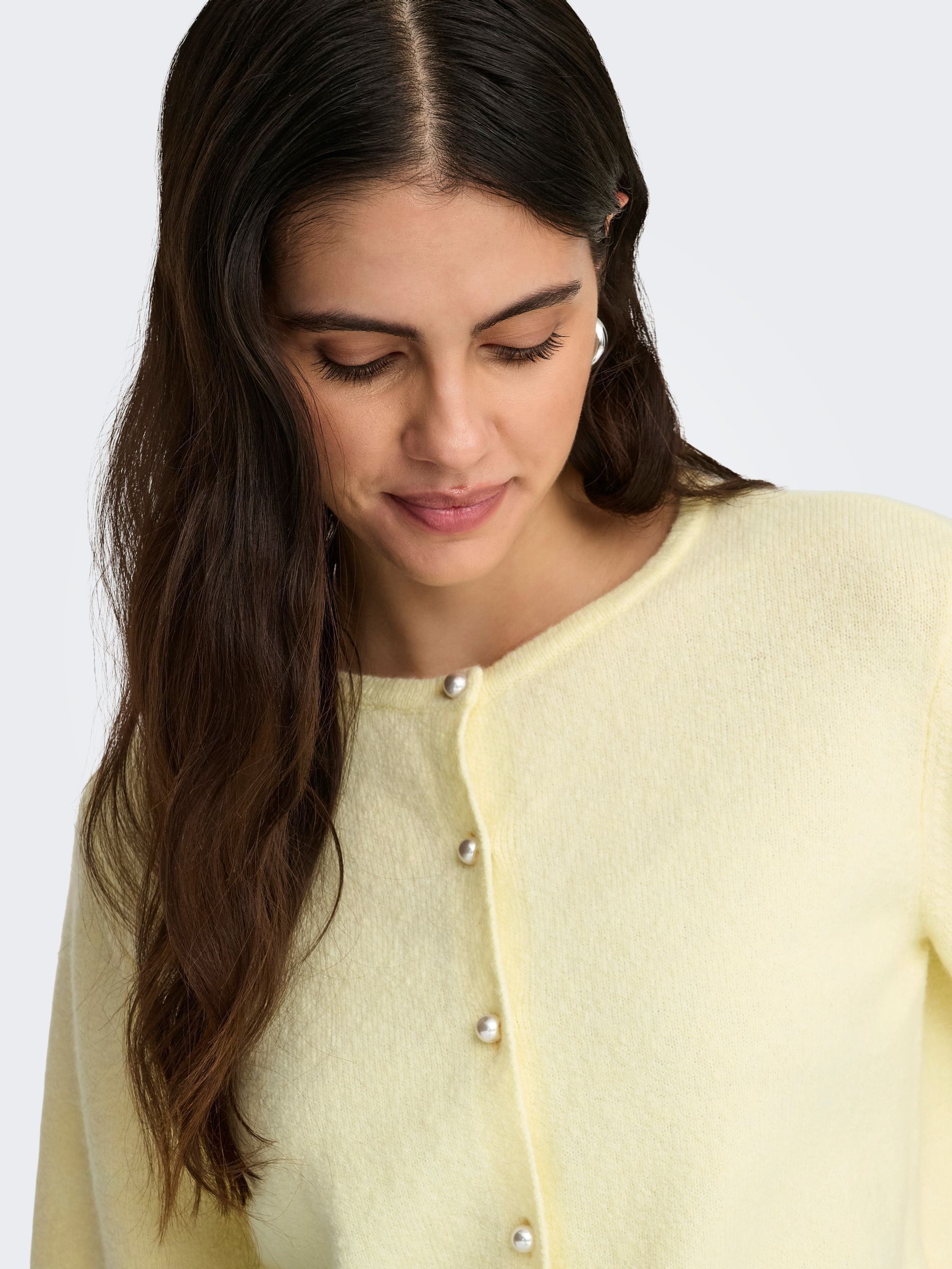 Buy JDY Yellow Short Sleeve Pearl Button Cardigan from Next USA