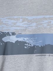 Craghoppers Grey National Trust Sabden Short Sleeved T-Shirt - Image 4 of 4