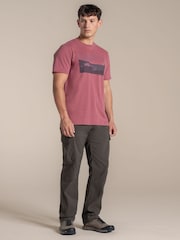 Craghoppers Red National Trust Sabden Short Sleeved T-Shirt - Image 1 of 4