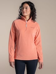 كنزة فليس Miska بنصف سحاب بتصميم National Trust لون برتقالي من Craghoppers - صورة 1 من 6