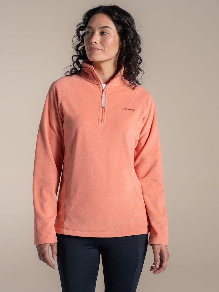 كنزة فليس Miska بنصف سحاب بتصميم National Trust لون برتقالي من Craghoppers - صورة 1 من 6