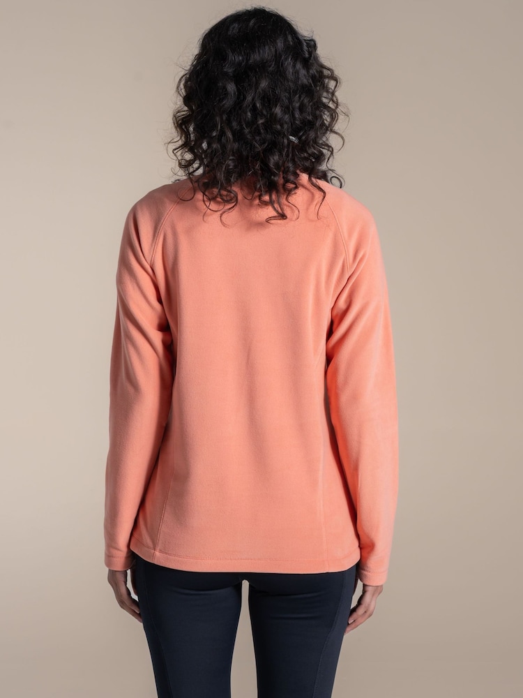 كنزة فليس Miska بنصف سحاب بتصميم National Trust لون برتقالي من Craghoppers - صورة 2 من 6