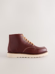 Crveno/Brown - Leather Apron Boots - Slika 2 od 5