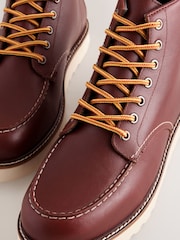 Crveno/Brown - Leather Apron Boots - Slika 4 od 5