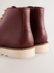 Crveno/Brown - Leather Apron Boots - Slika 5 od 5