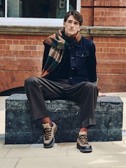 Light Brown Suede Low Hiker Boots - Image 4 of 9