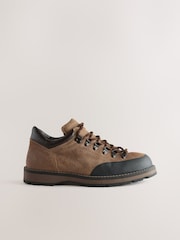 Light Brown Suede Low Hiker Boots - Image 6 of 9