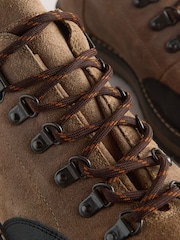 Light Brown Suede Low Hiker Boots - Image 7 of 9