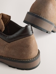 Light Brown Suede Low Hiker Boots - Image 8 of 9