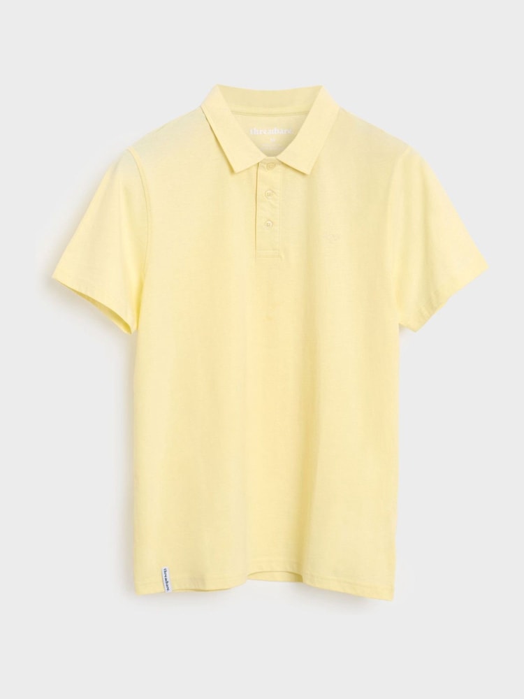 Threadbare Blue Single Jersey Cotton Polo Shirts 2 Pack - Image 2 of 3 Threadbare Blue Single Jersey Cotton Polo Shirts 2 Pack - Image 2 of 3