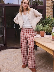 Rust/Green Check Flannel Pyjama Bottoms 2 Pack - Image 2 of 10