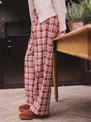 Rust/Green Check Flannel Pyjama Bottoms 2 Pack - Image 4 of 10