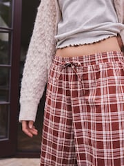 Rust/Green Check Flannel Pyjama Bottoms 2 Pack - Image 6 of 10
