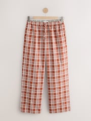 Rust/Green Check Flannel Pyjama Bottoms 2 Pack - Image 7 of 10
