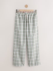 Rust/Green Check Flannel Pyjama Bottoms 2 Pack - Image 8 of 10