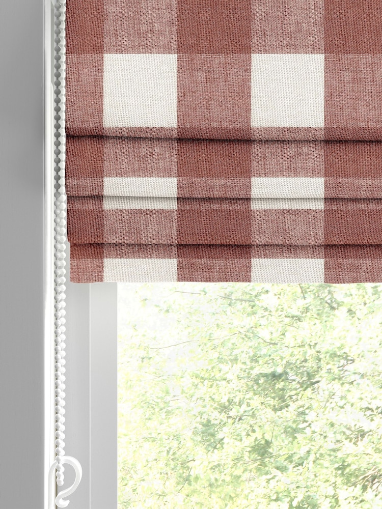Sophie Allport Rustic Red Gingham Made to Roman Measure Curtains - Image 2 of 6 Sophie Allport Rustic Red Gingham Made to Roman Measure Curtains - Image 2 of 6