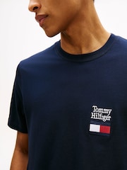 Tommy Hilfiger Blue Graphic T-Shirt - Image 4 of 5