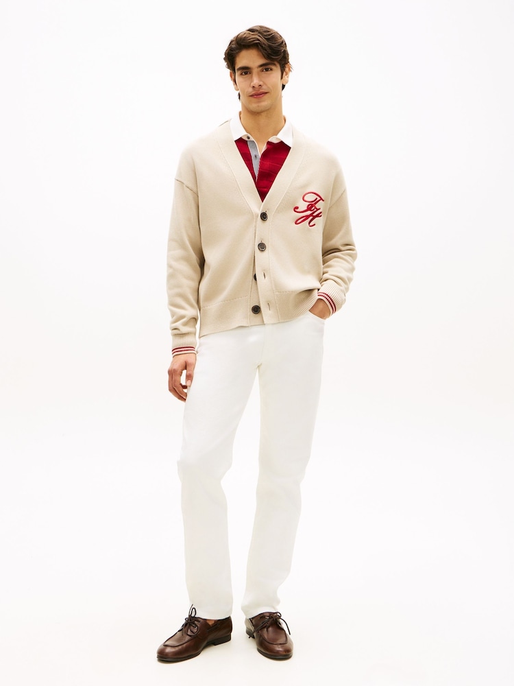 Tommy Hilfiger Brown Cotton Cardigan - Image 2 of 5