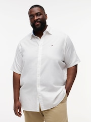 Tommy Hilfiger White Short Sleeve Linen Shirt - Image 1 of 4