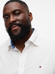 Tommy Hilfiger White Short Sleeve Linen Shirt - Image 2 of 4