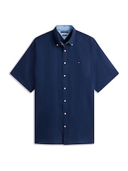 Tommy Hilfiger Short Sleeve Linen Shirt - Imaginea 5 din 5