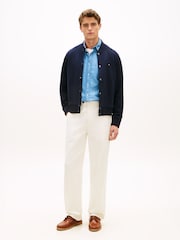 Tommy Hilfiger Blue Crew Neck Bomber Jacket - Image 2 of 5