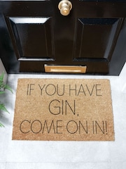 Artsy Mats Natural Black If You Have Gin Come On In Doormat - Image 1 of 13