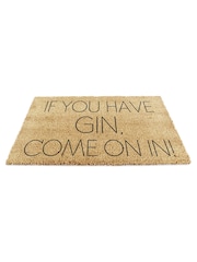 Artsy Mats Natural Black If You Have Gin Come On In Doormat - Image 10 of 13