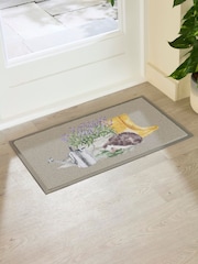 Artsy Mats Multi Hedgehog Lavender Doormat - Image 1 of 2