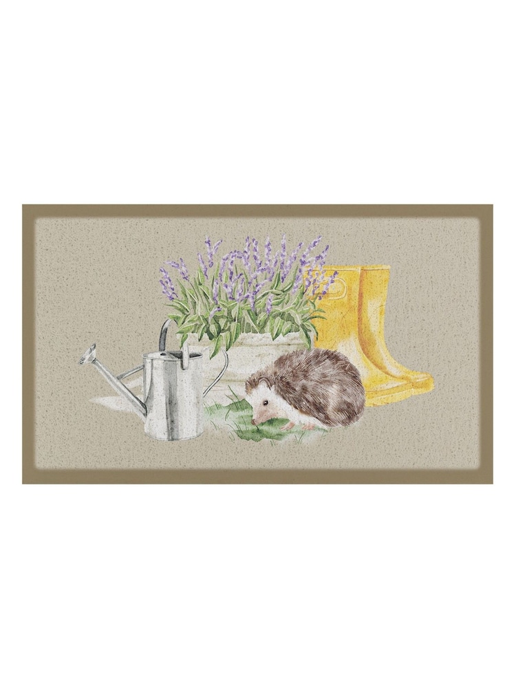 Artsy Mats Multi Hedgehog Lavender Doormat - Image 2 of 2