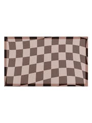 Artsy Mats Wavey Checkerboard Chocolate Doormat - Imaginea 3 din 3