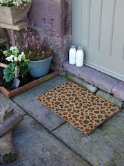 Artsy Mats Multi Colour Leopard Print Doormat - Imaginea 5 din 12