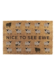 Artsy Mats Brown Nice To See Ewe Sheep Doormat - Image 12 of 12