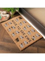 Artsy Mats Brown Nice To See Ewe Sheep Doormat - Image 2 of 12