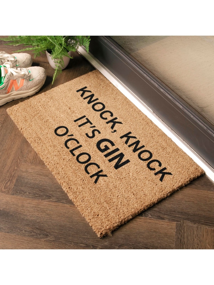 Artsy Mats Knock Knock Its Gin O'Clock Doormat - Imaginea 13 din 13