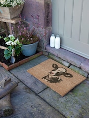 Artsy Mats Brown Dairy Calf Doormat - Image 5 of 12