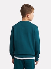 New Balance Green Players Graphic French Terry Crew Neck Sweat Top - Image 3 of 8