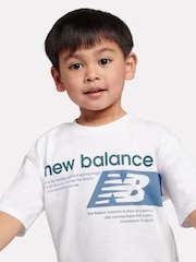 Balts - New Balance Players grafiskais T-krekls - Attēls 4 no 8